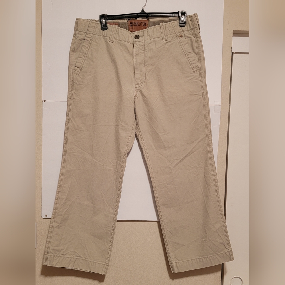 RUGGED KHAKI NINETEEN SIXTY-NINE, Men's heavyweight relaxed fit pan Size, 40/30